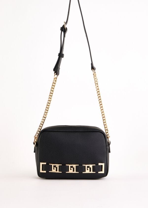 Borsa crossbody nera in similpelle Gaudì Fashion