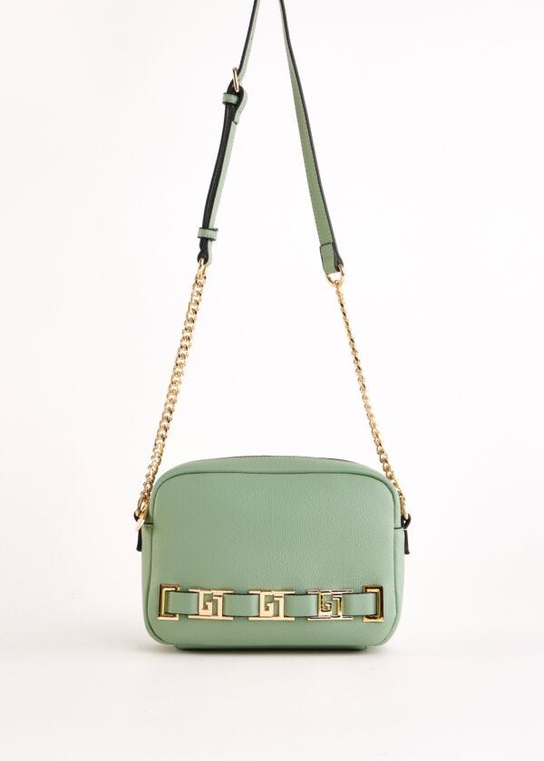 Borsa crossbody verde in similpelle Gaudì Fashion