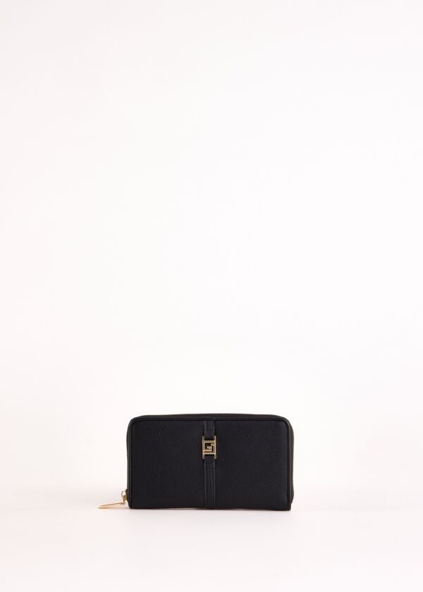 Black zip-around wallet Gaudì Fashion