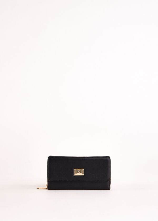 Black zip-around wallet Gaudì Fashion