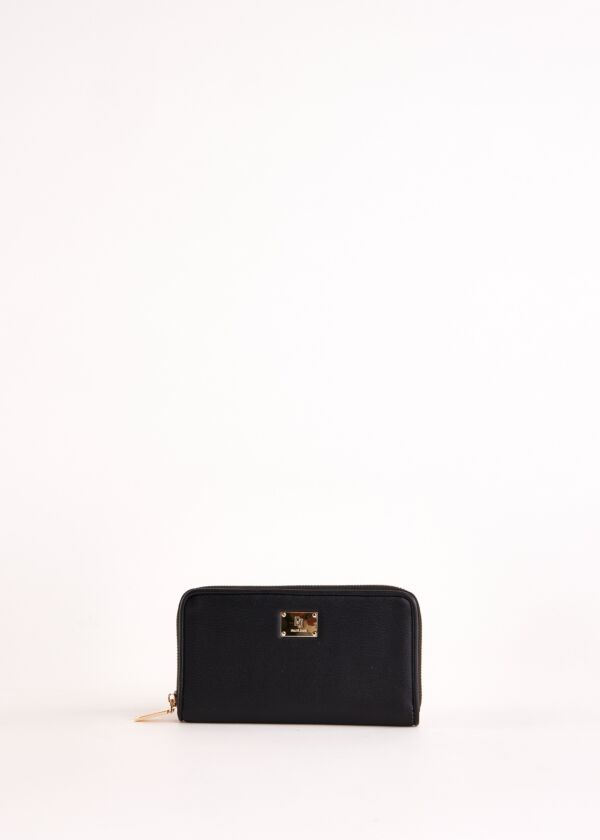 Black zip-around wallet Gaudì Fashion