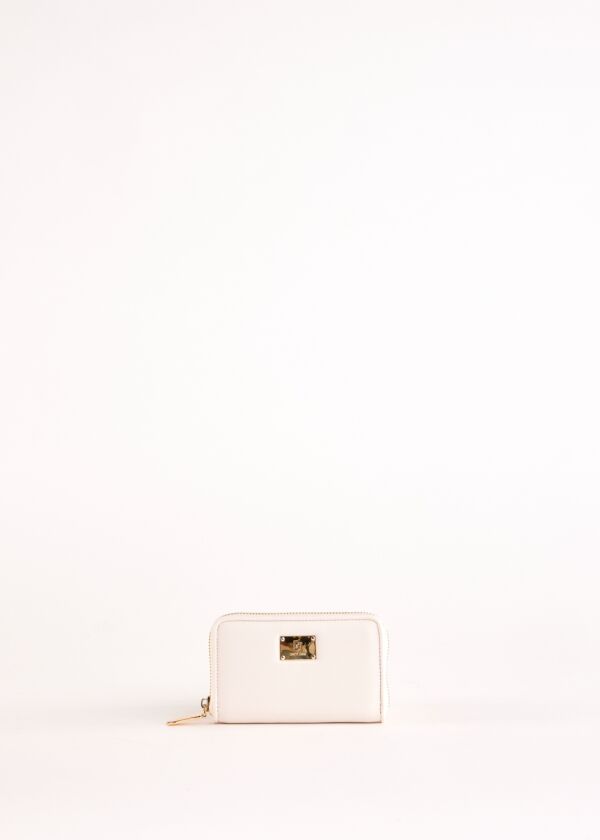 White mini zip-around wallet Gaudì Fashion