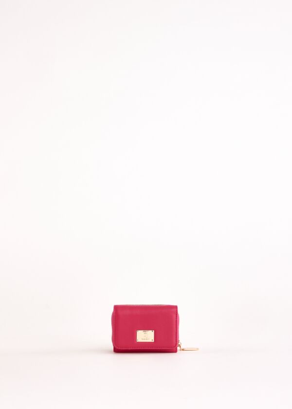Mini portefeuille fuchsia zippé sur le pourtour Gaudì Fashion