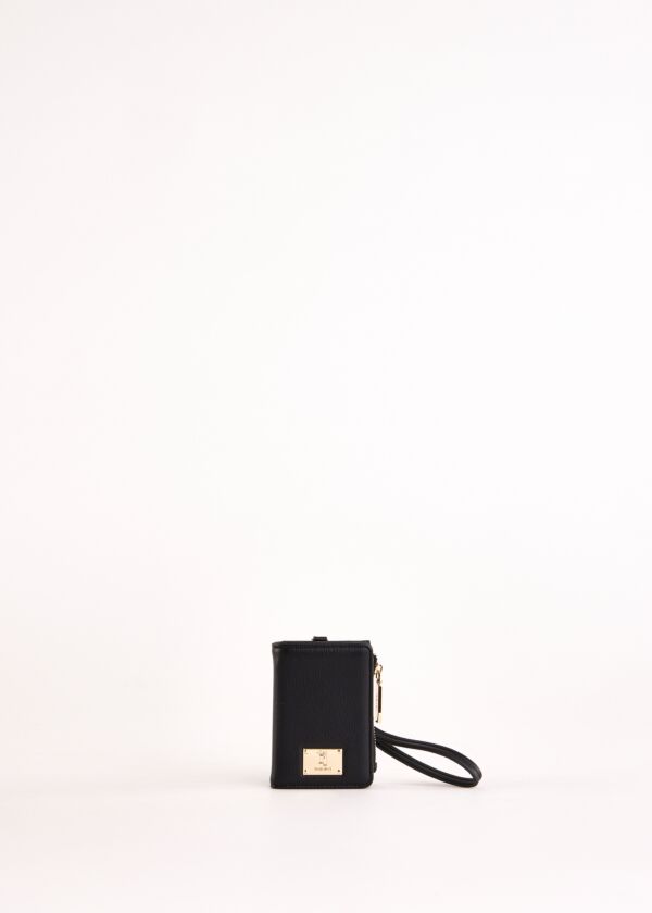 Black faux-leather card holder Gaudì Fashion