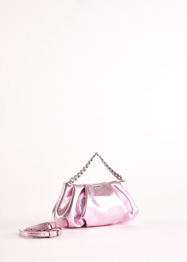 Pochette rosa laminata