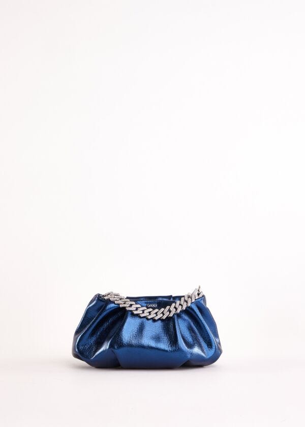Pochette blu laminata Gaudì Fashion