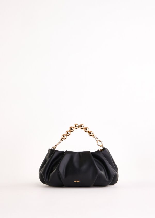 Pochette nera in similpelle