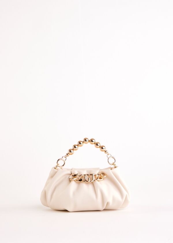 Pochette bianca in similpelle Gaudì Fashion