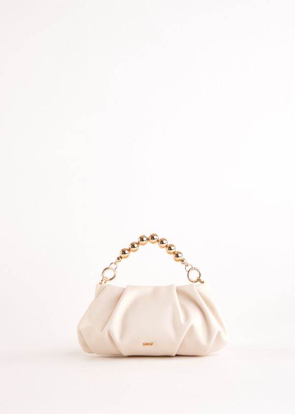 Pochette bianca in similpelle