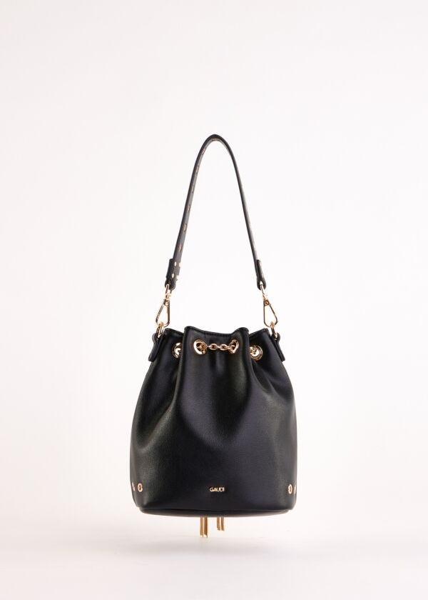 Borsa a secchiello nera