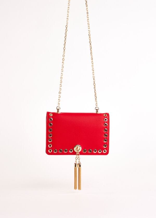 Red faux-leather crossbody bag Gaudì Fashion