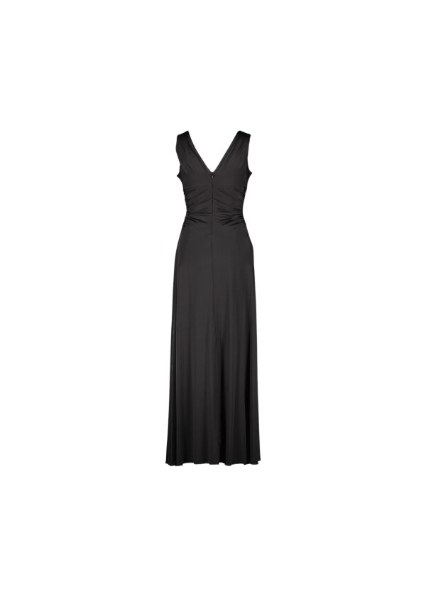 Robe en tissu brillant Black