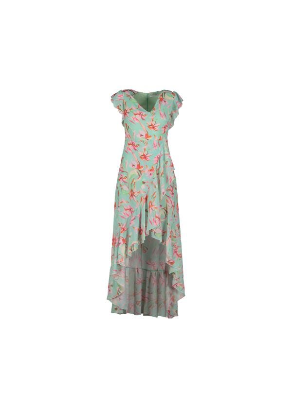 Robe en crêpe georgette imprimé Yucca Gaudì Fashion