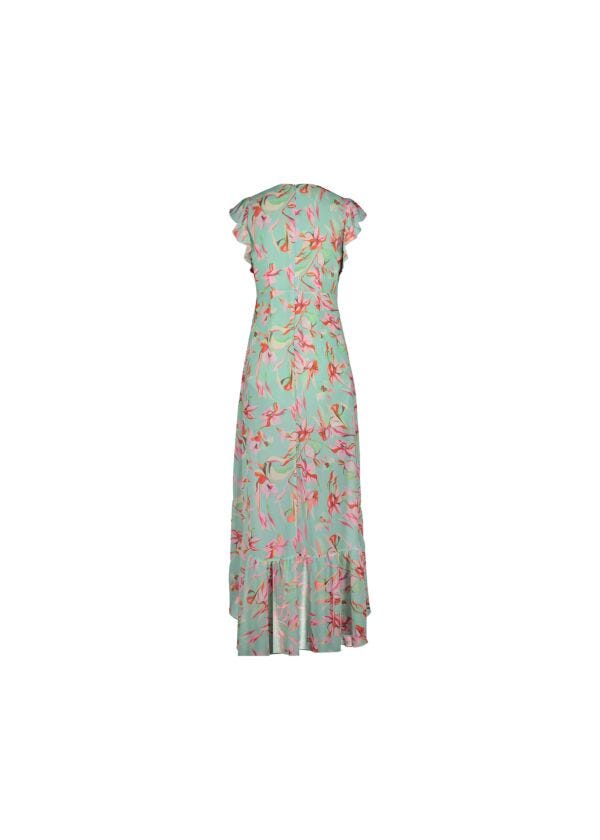 Robe en crêpe georgette imprimé Yucca