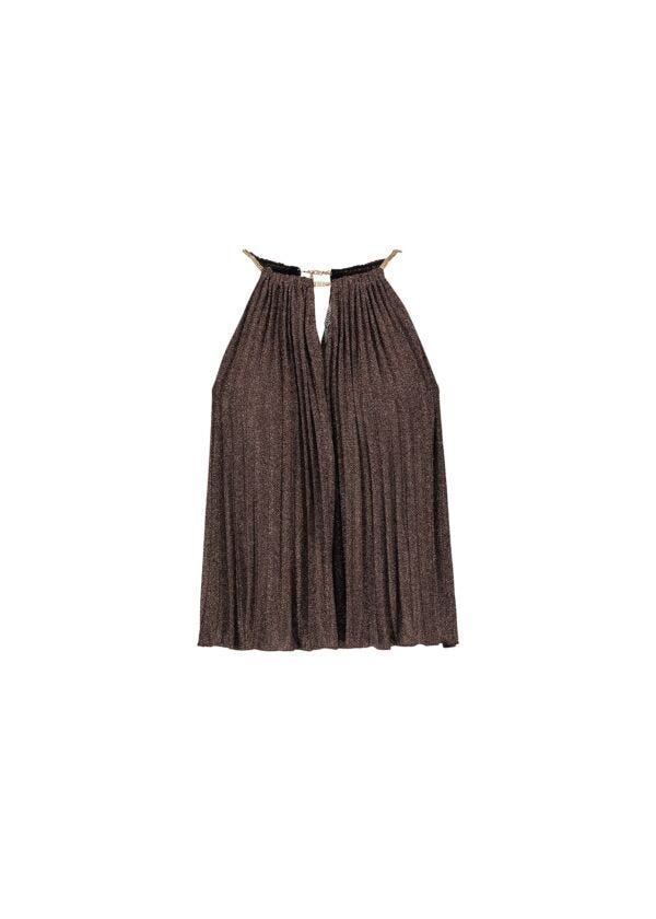 Top en jersey lurex Red Gaudì Fashion
