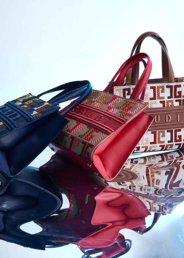 Sac à main rouge avec logo Gaudì Fashion