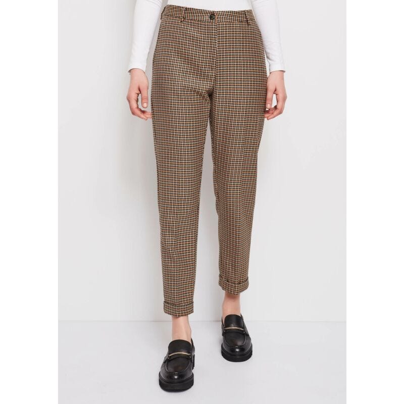 Houndstooth trousers (232MD547P8292C82508) for Woman