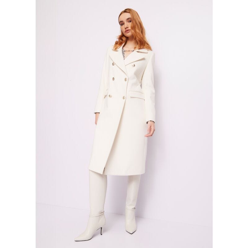 White doublebreasted coat | Gaudì