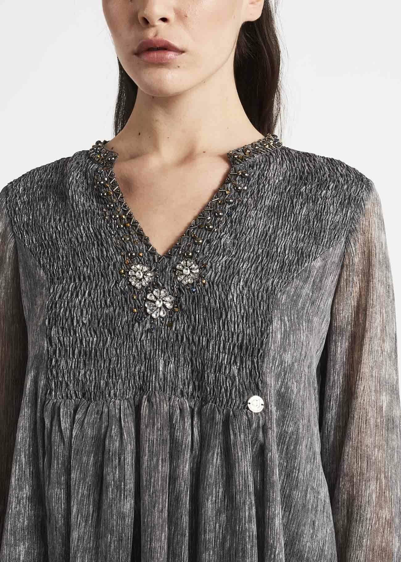 Abito stile impero in chiffon