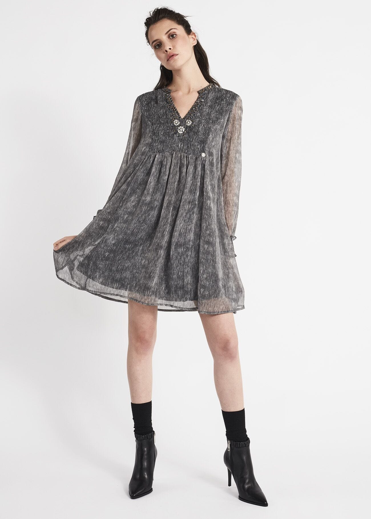 Abito stile impero in chiffon