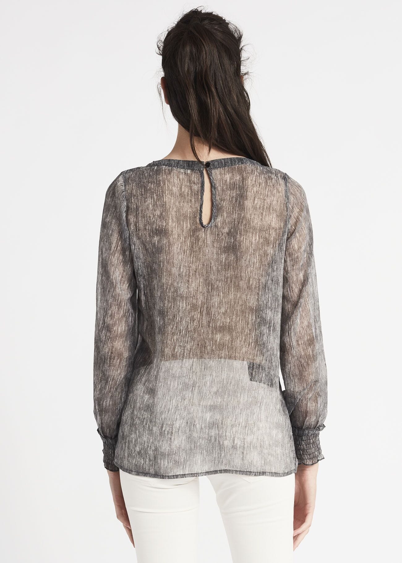 Blouse en mousseline avec broderie 