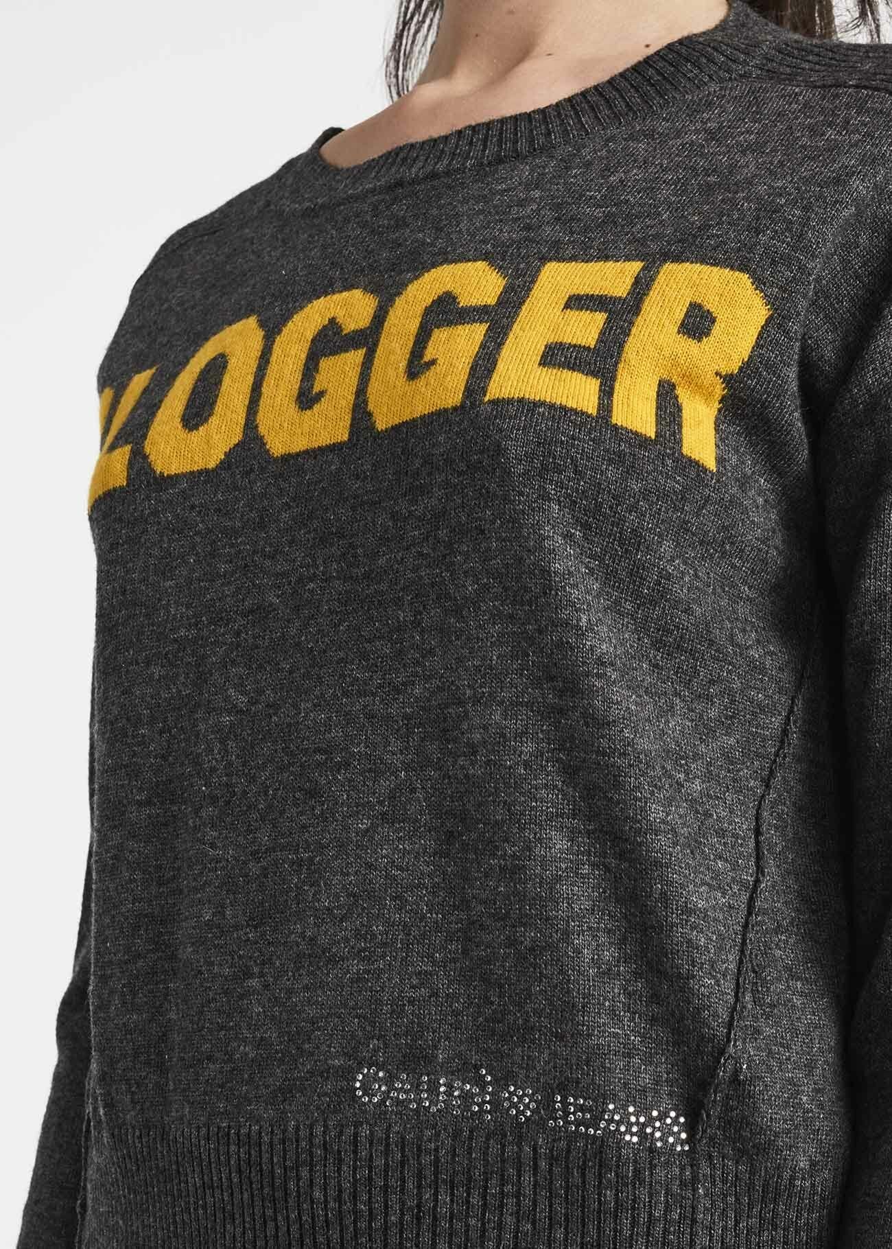 Boxy jumper in wool blend