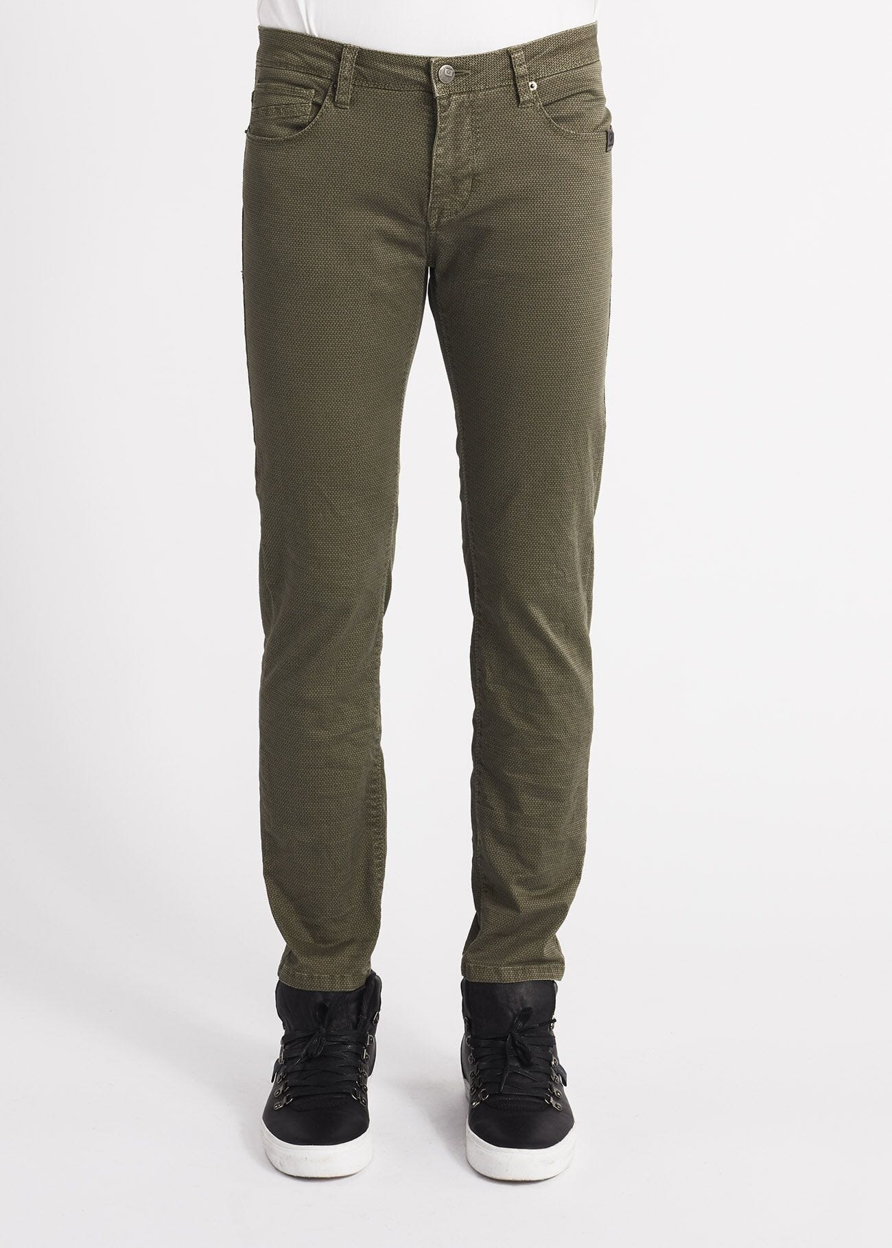 Jeans in woven gabardine