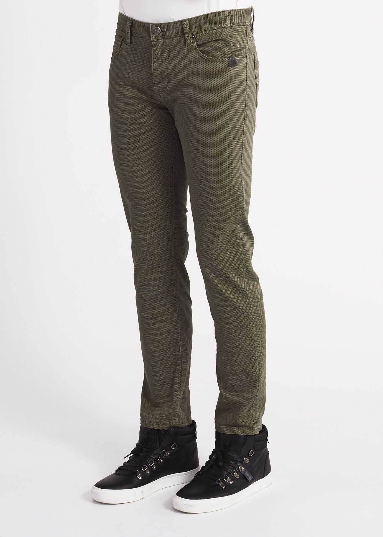 Jeans in woven gabardine