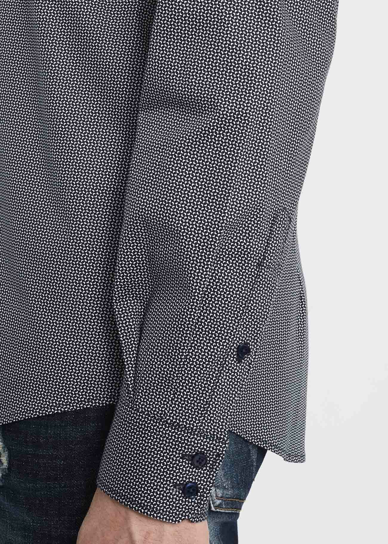Camicia con micro fantasia