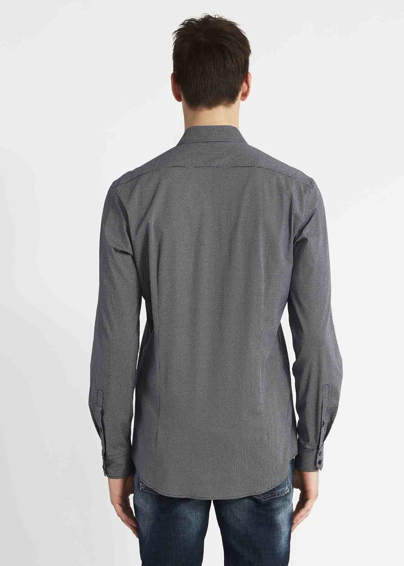 Camicia con micro fantasia