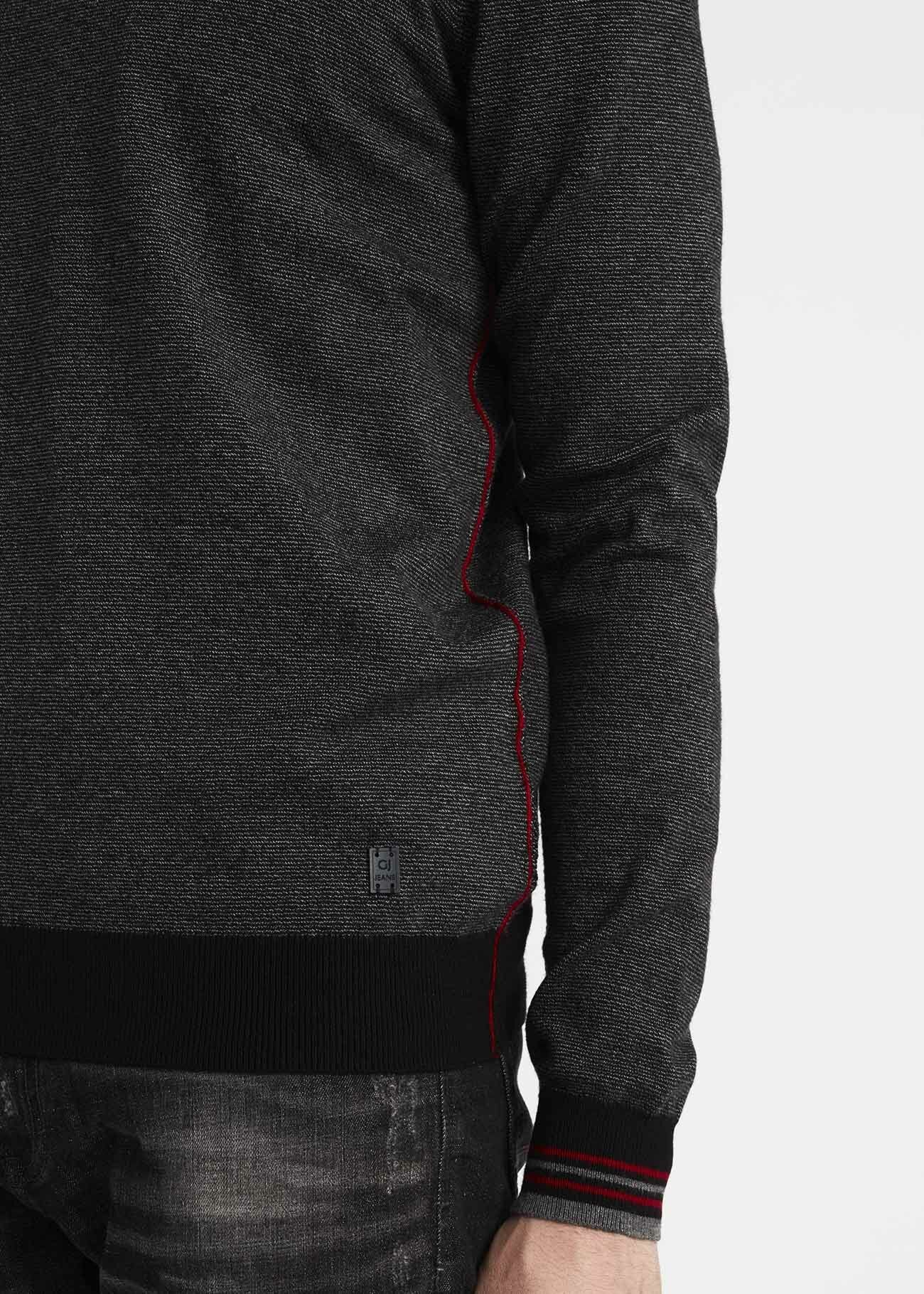 Maglia con polsini rigati