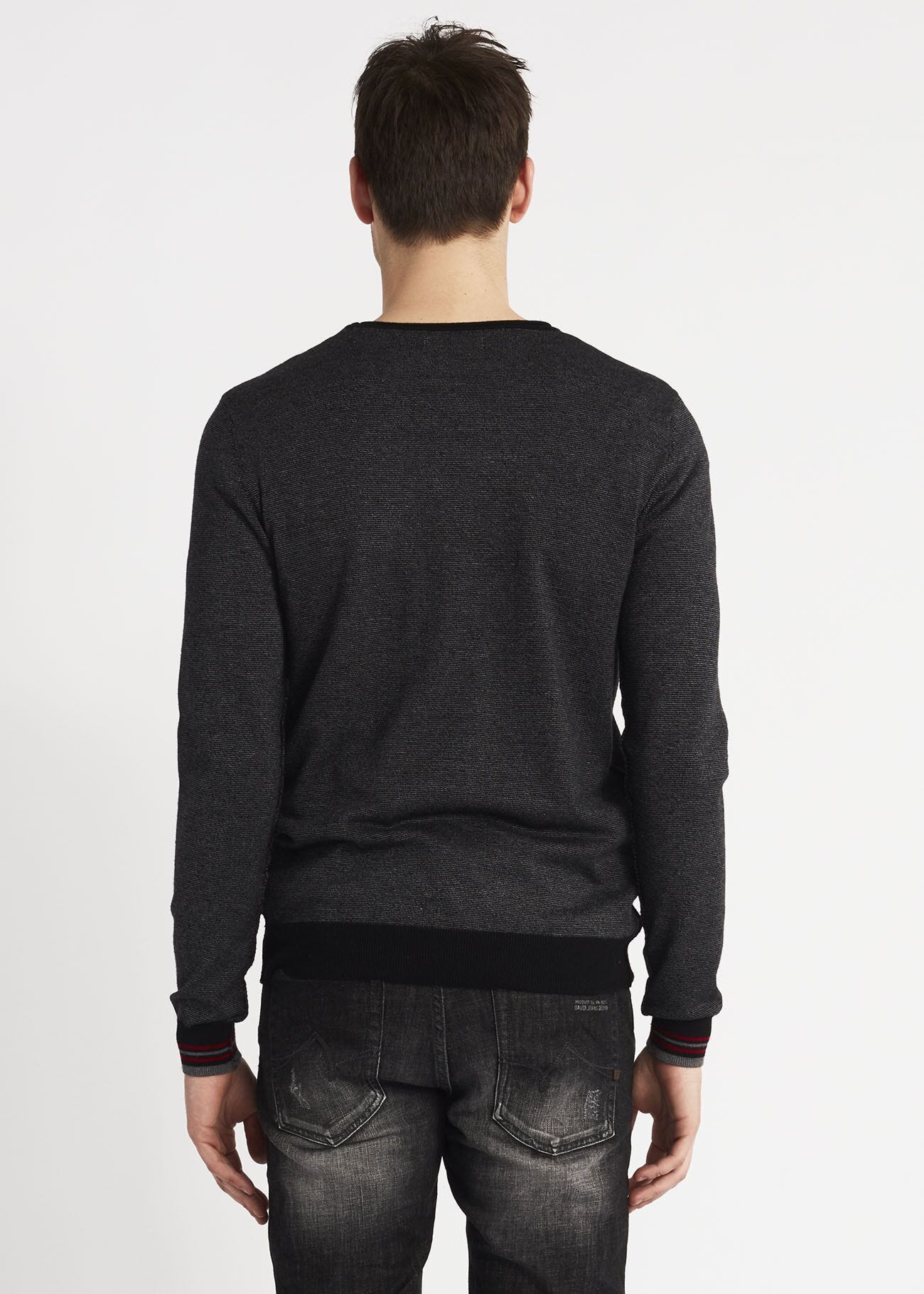 Maglia con polsini rigati