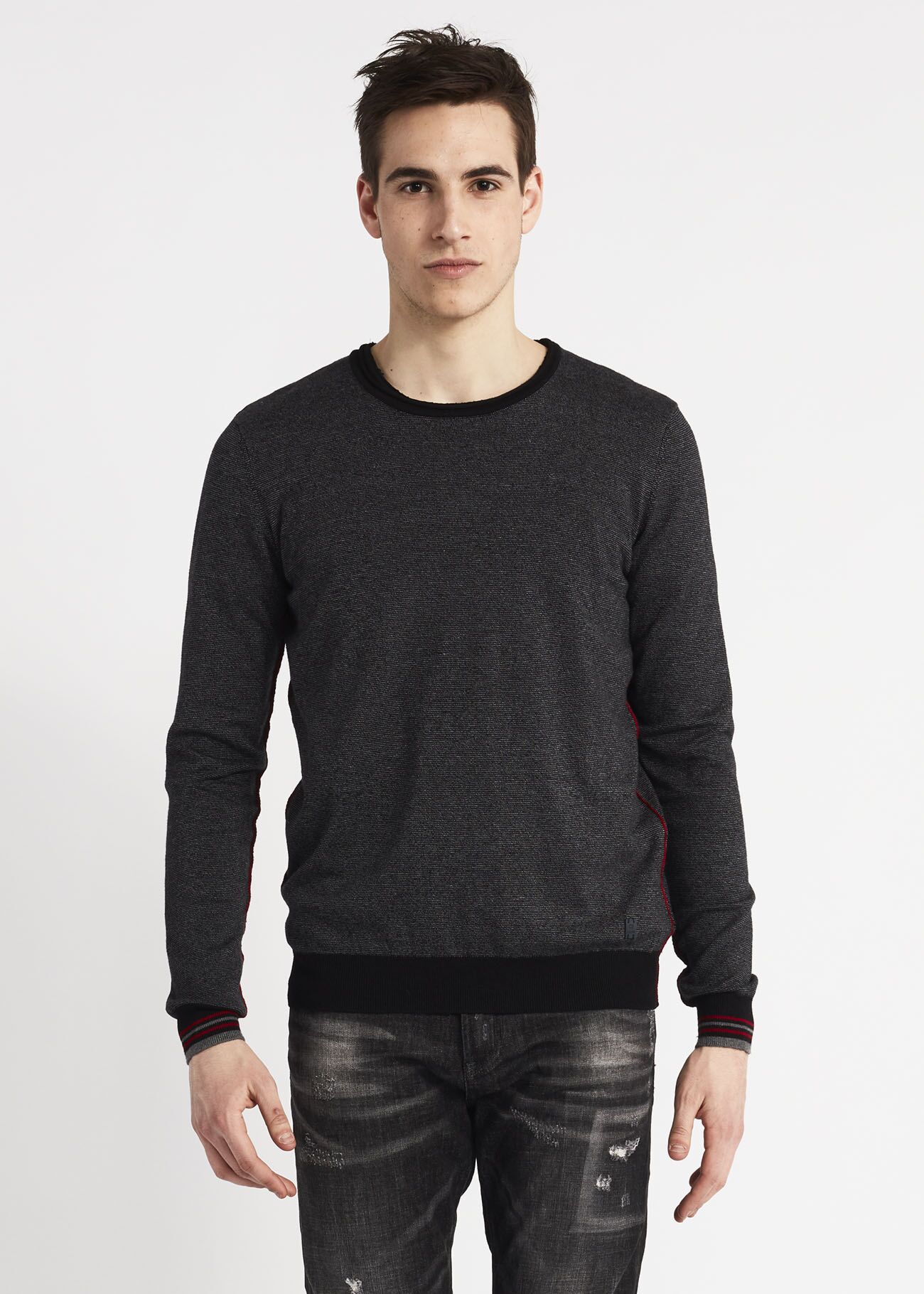 Maglia con polsini rigati
