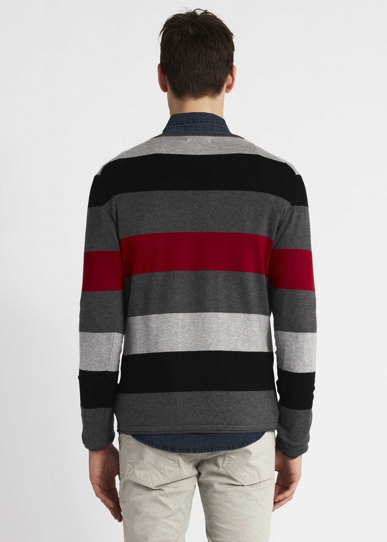 Jumper with maxi stripes