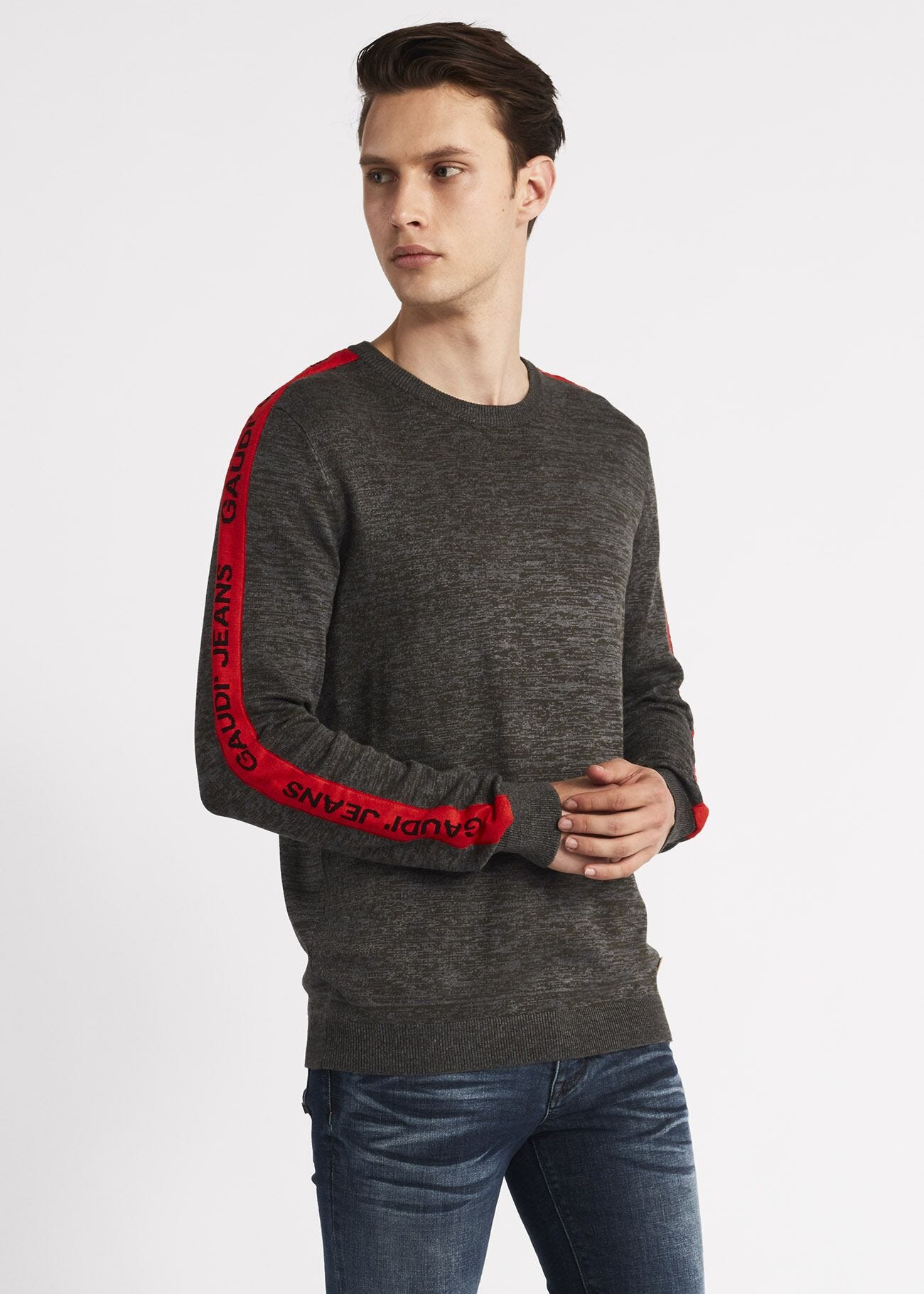 Maglia con bande logate