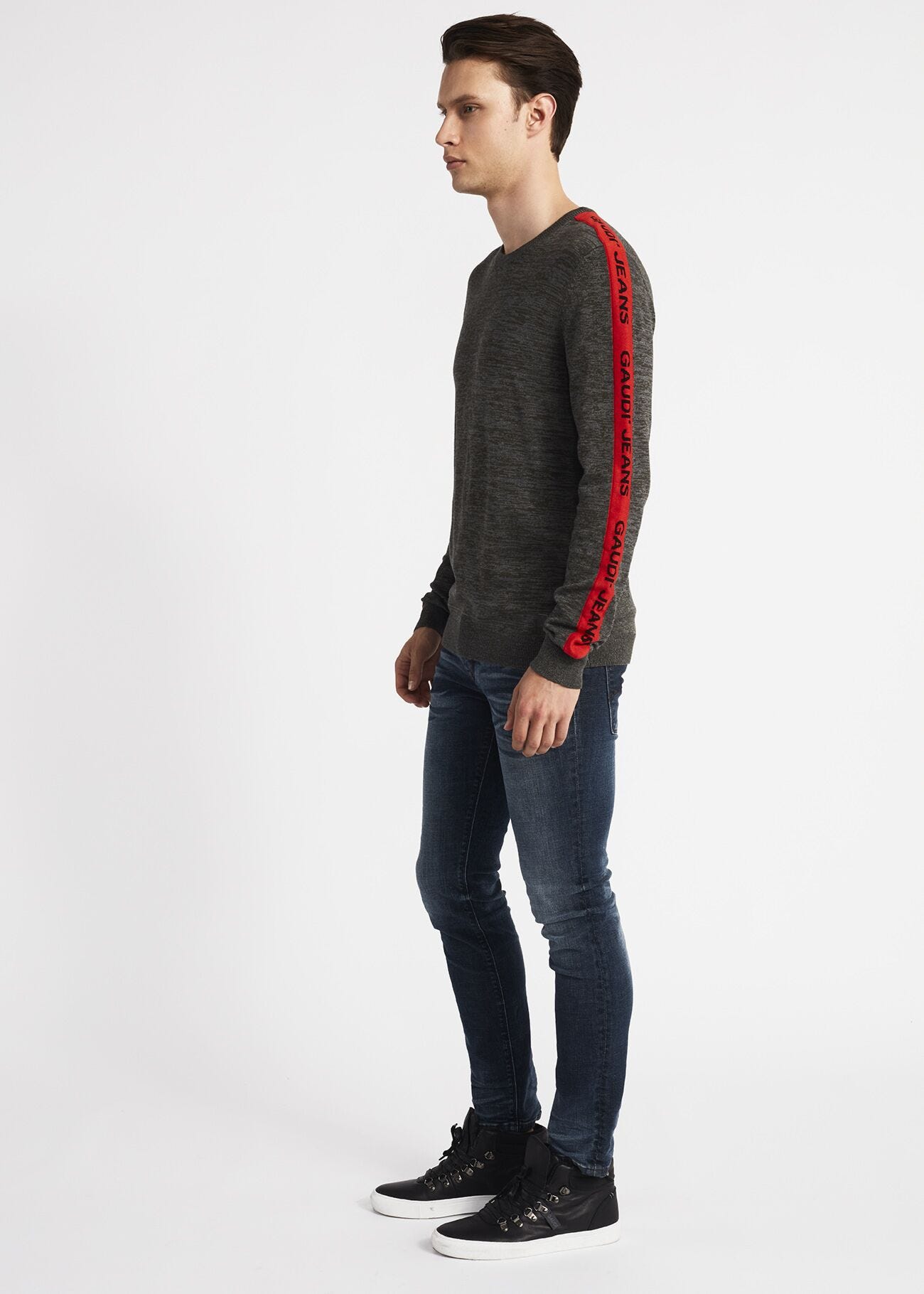 Maglia con bande logate