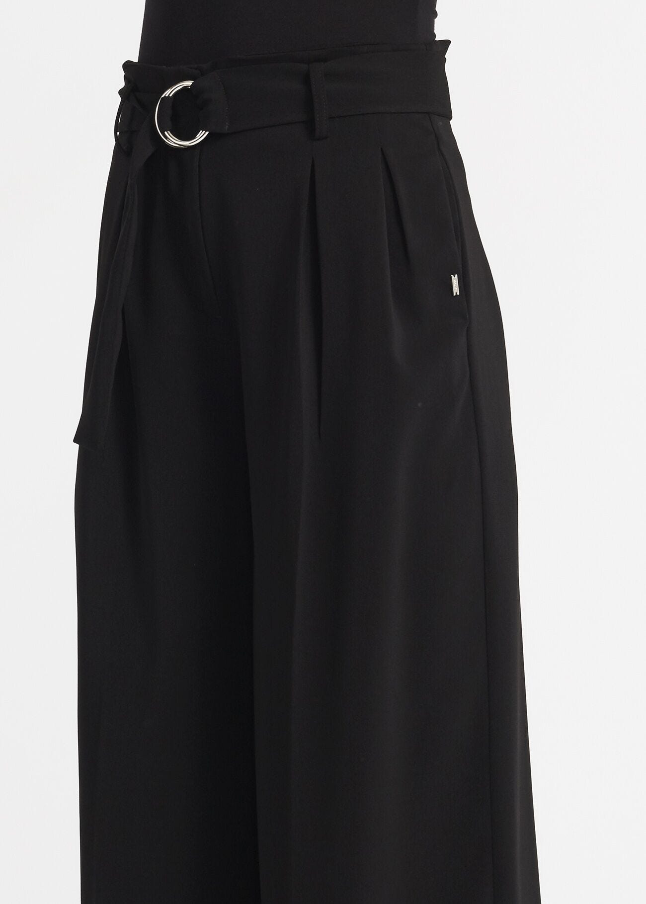 Palazzo pants with belt