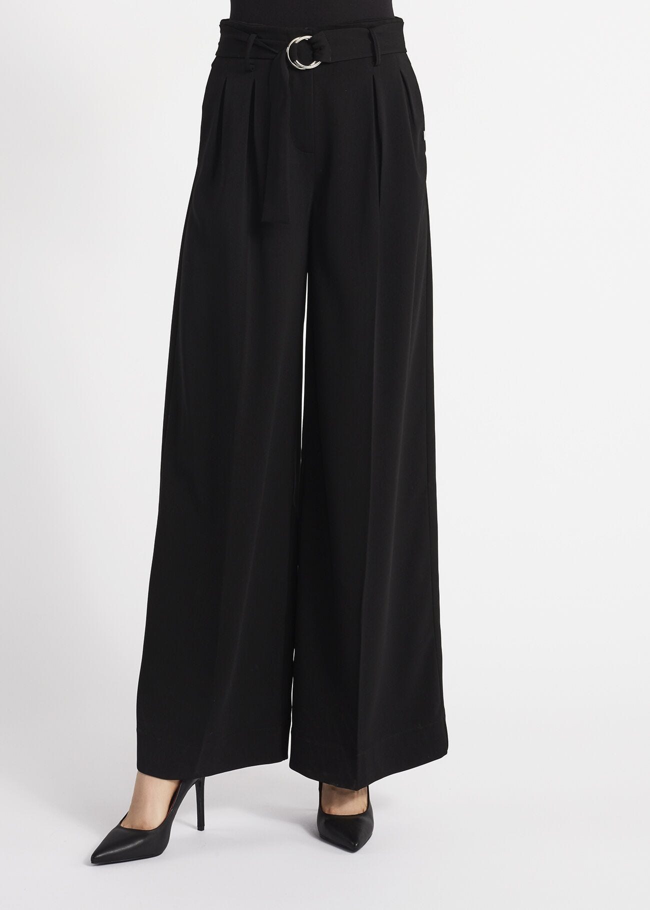 Palazzo pants with belt