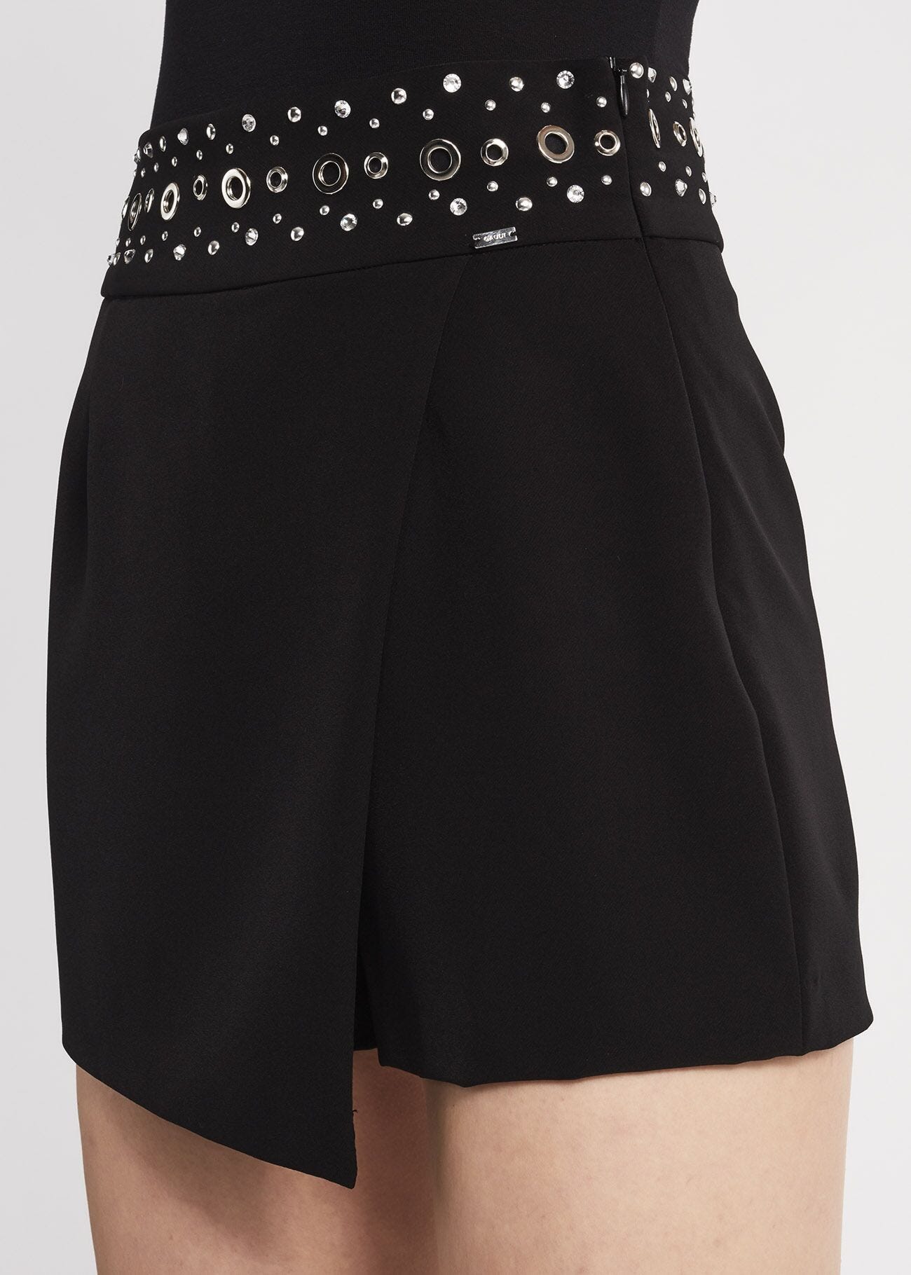 Faux wraparound shorts