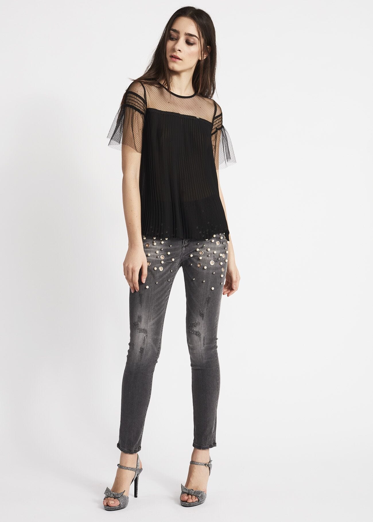 Pleated blouse