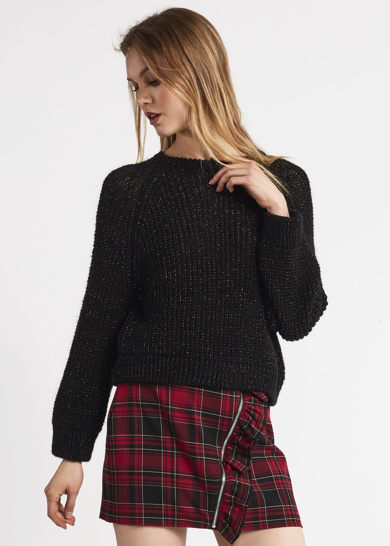 Jumper in mohair and lurex