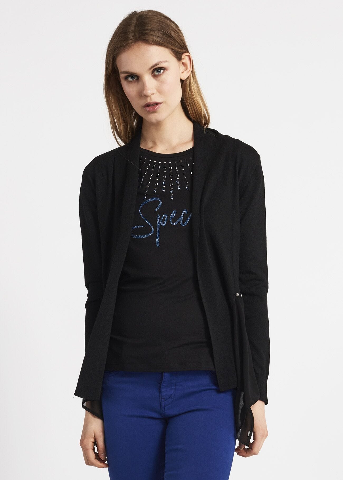 Shawl collar cardigan