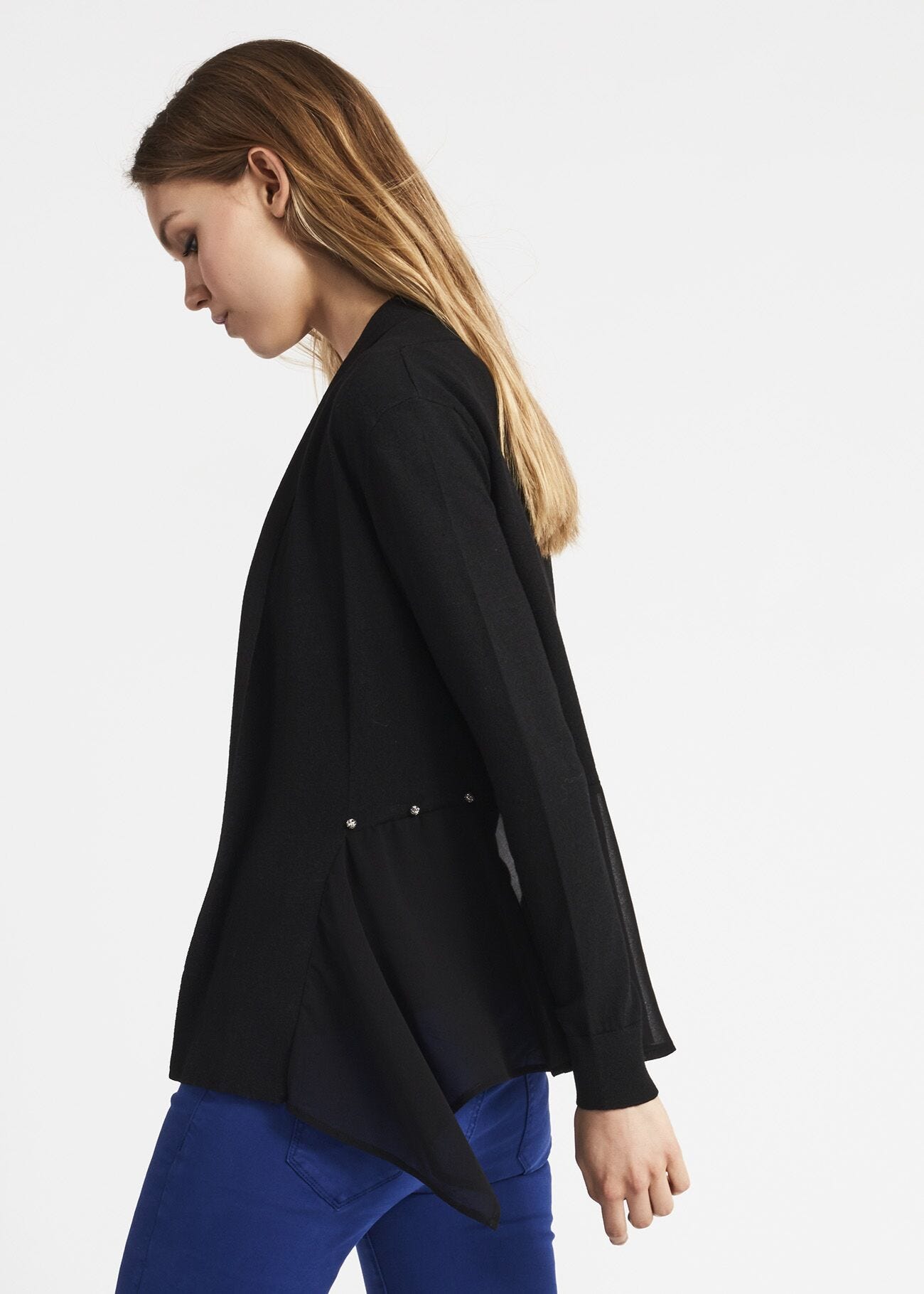 Shawl collar cardigan