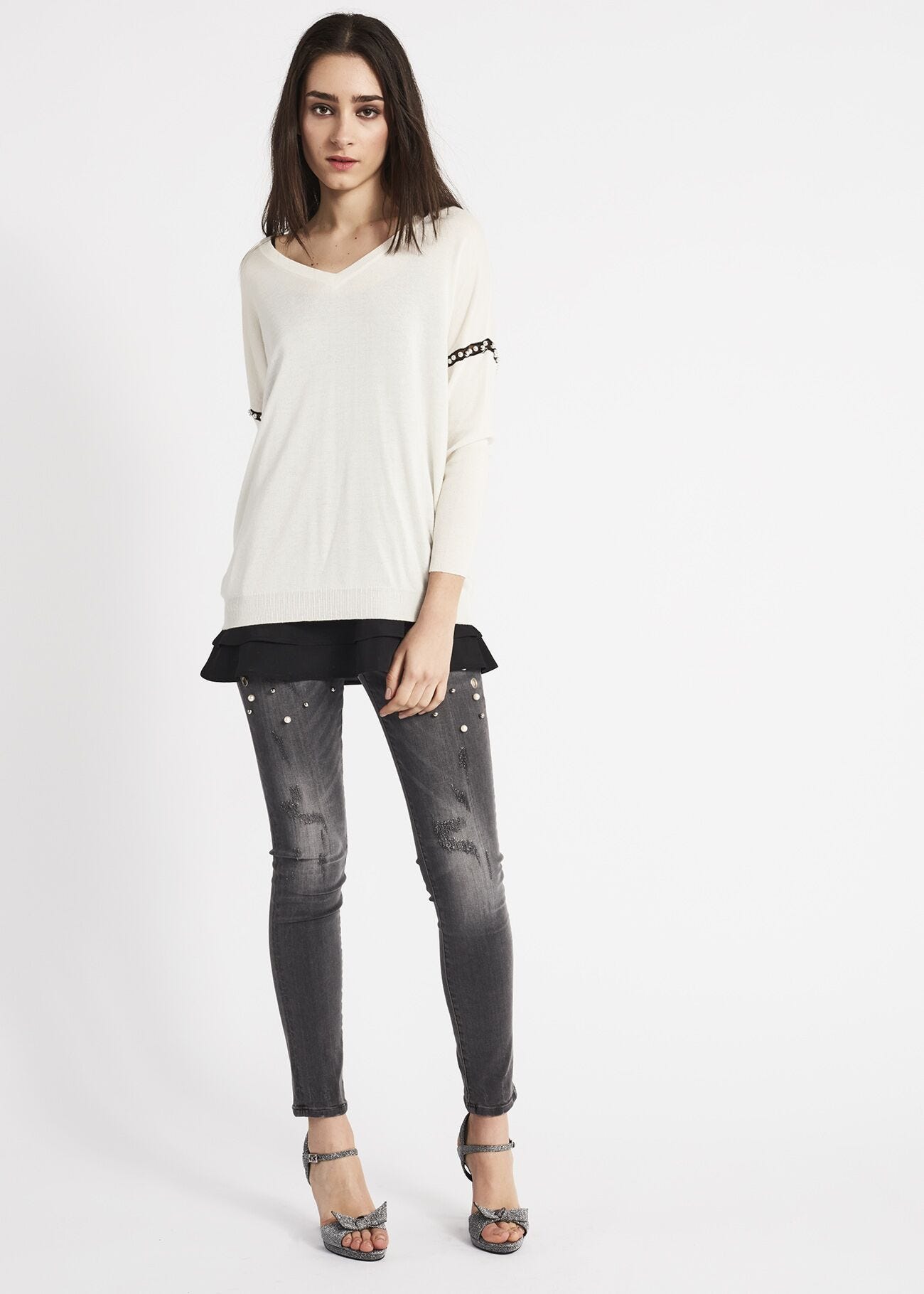 Wool jumper and slip set