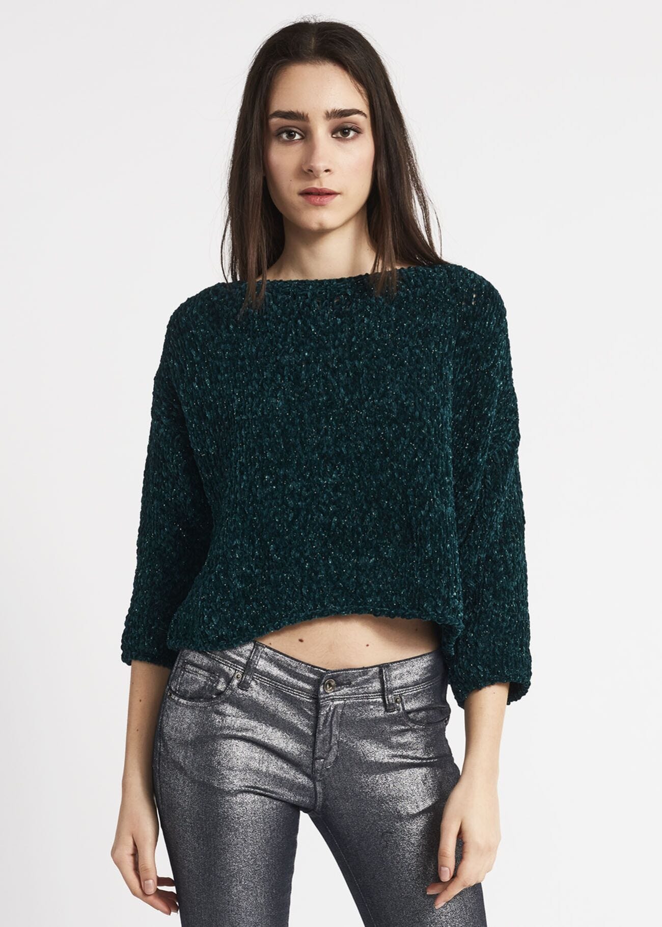 Boxy fit chenille jumper