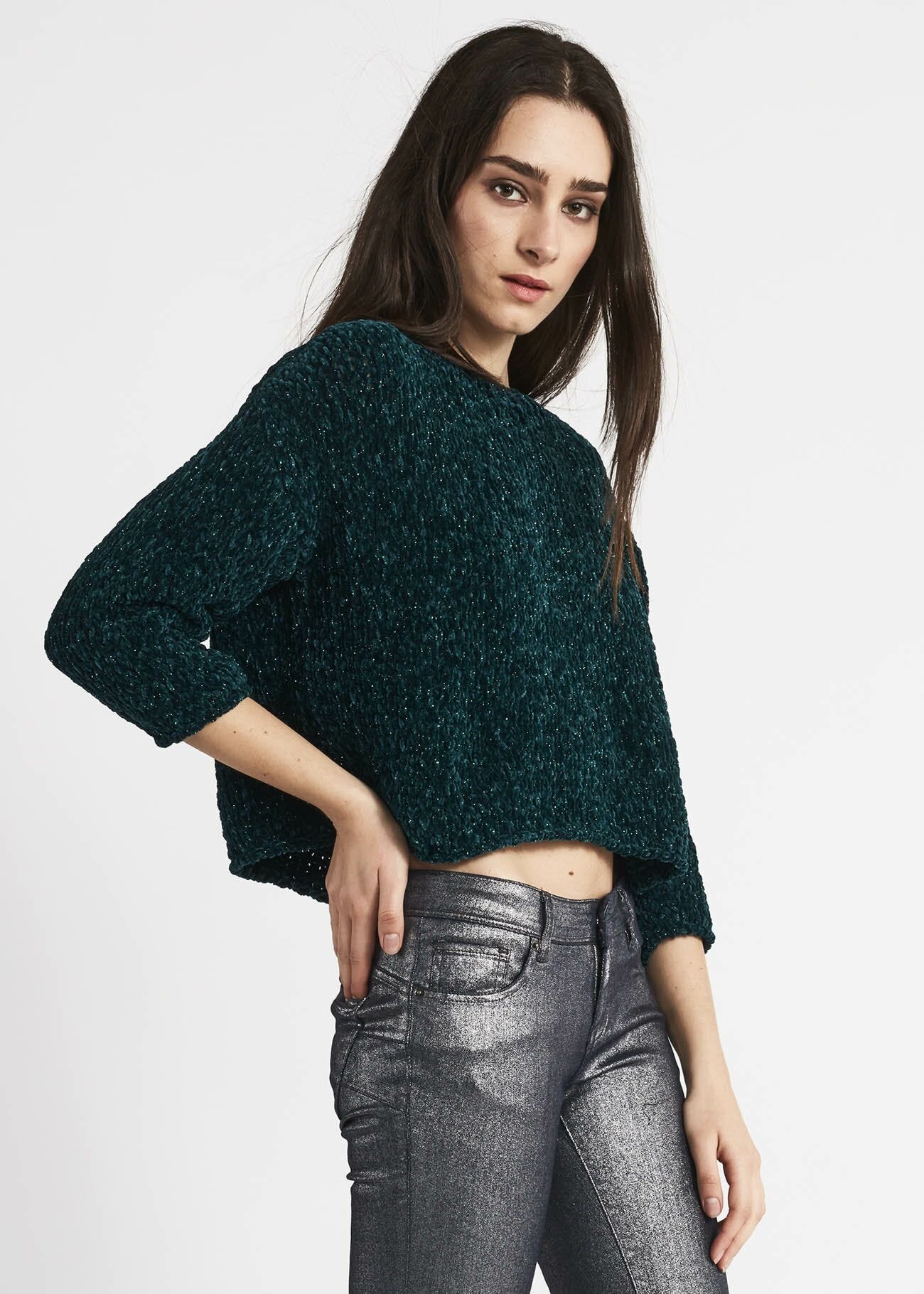 Boxy fit chenille jumper