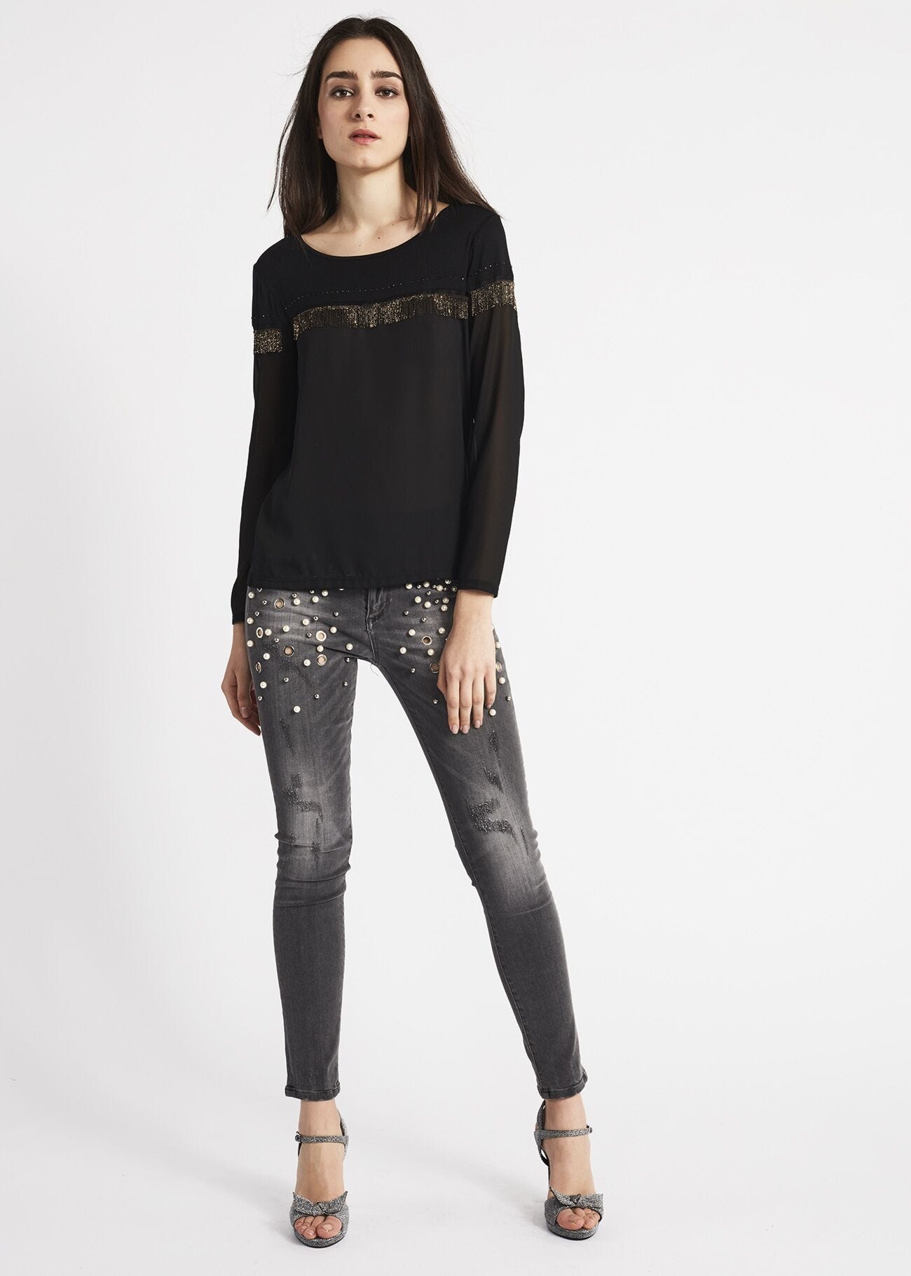T-shirt with fringes