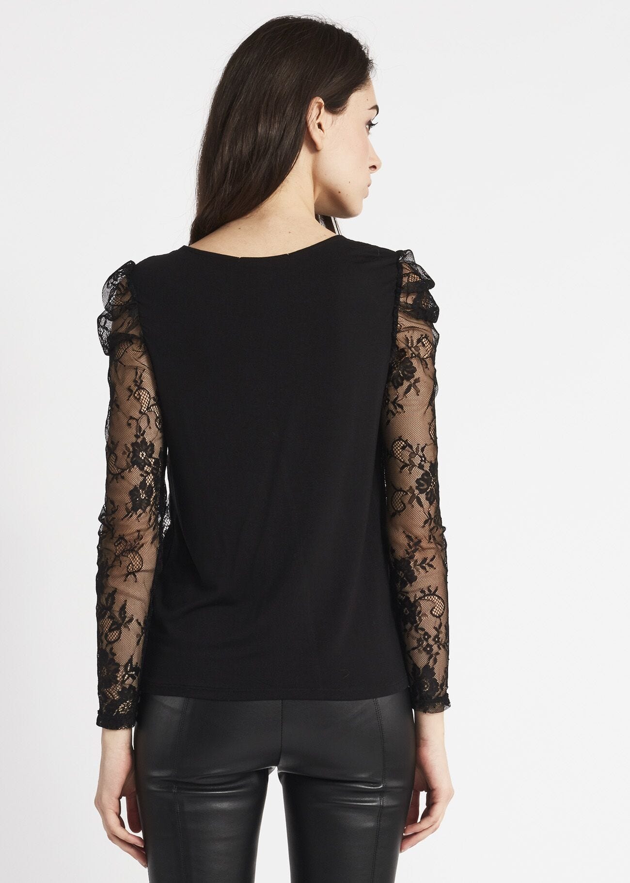 T-shirt in pizzo