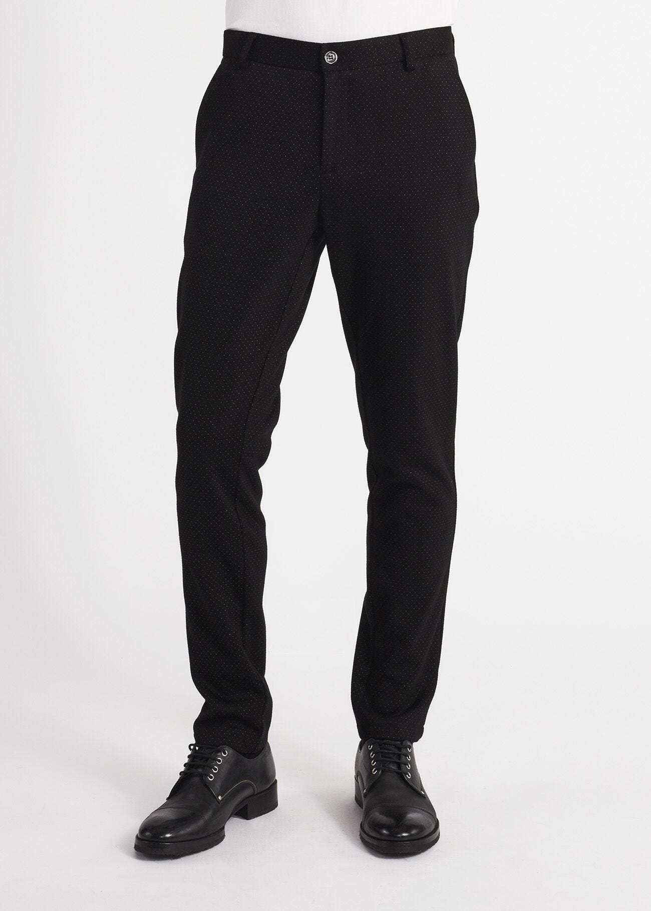 Pantaloni chino jacquard