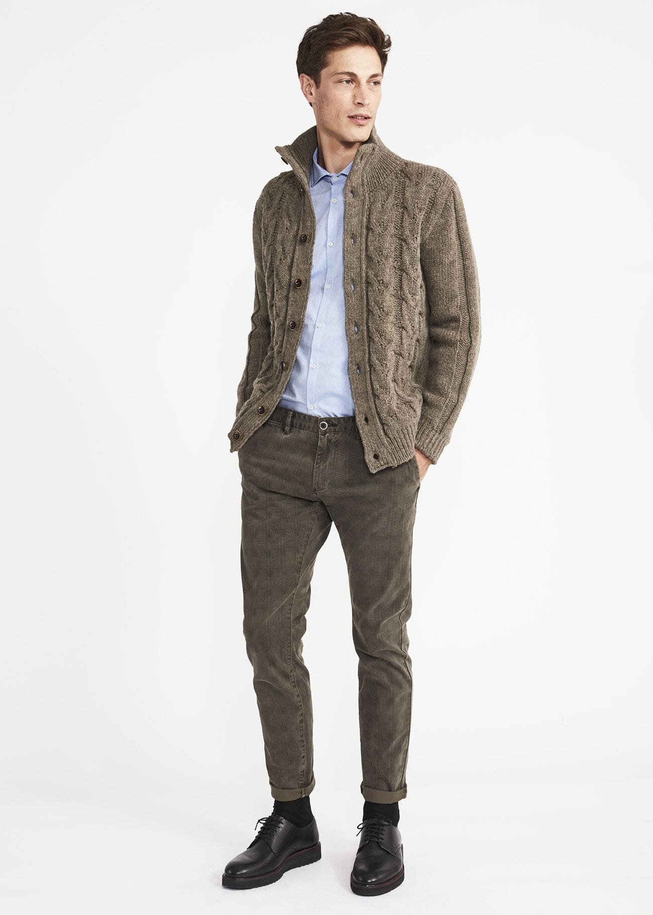 Skinny fit chino trousers